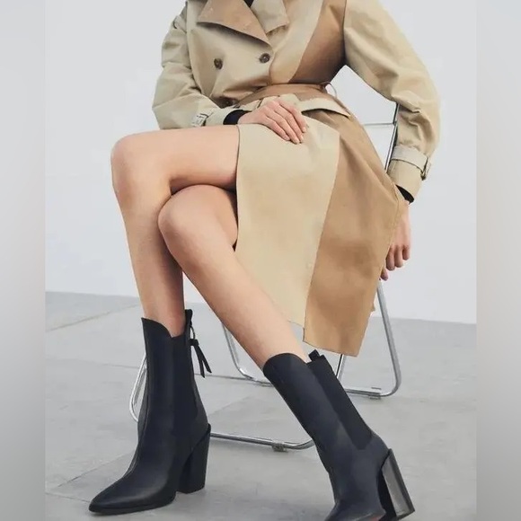 FRAME Le Manhattan Pointed Toe Chelsea Boot Leather Western size 40 like new - Picture 9 of 9